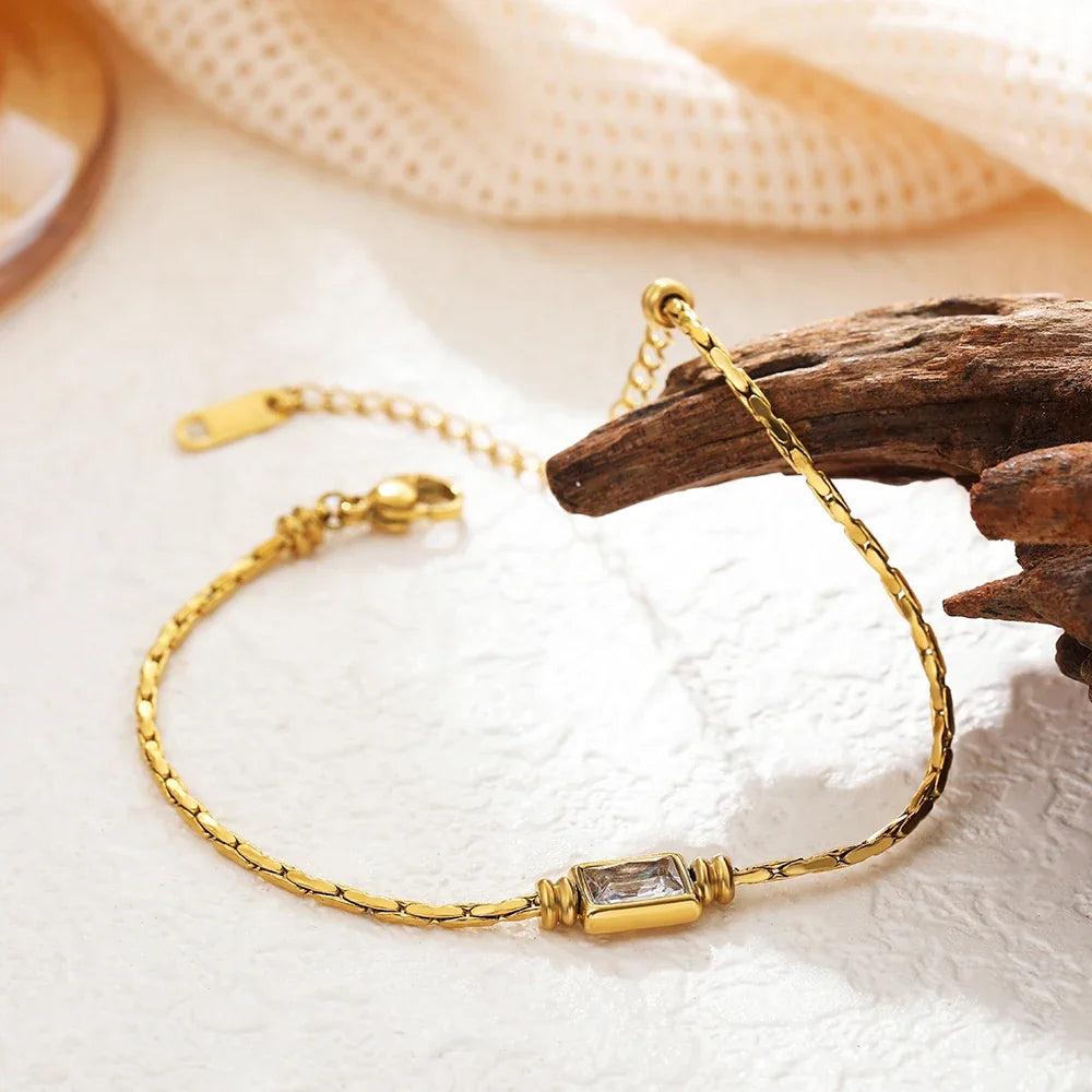 Zircon Square Bracelet