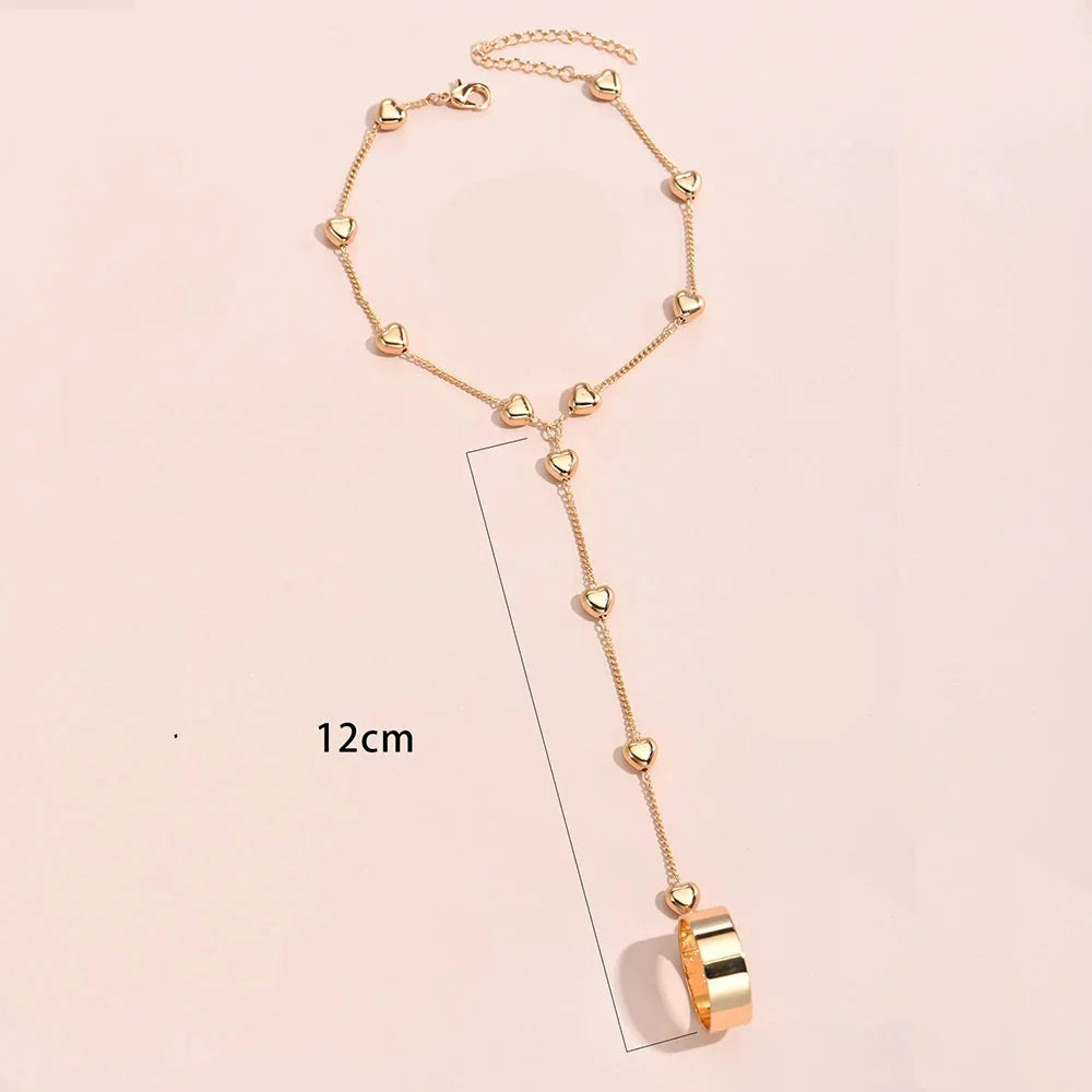 Shahmaran Bracelet Heart Link Chain