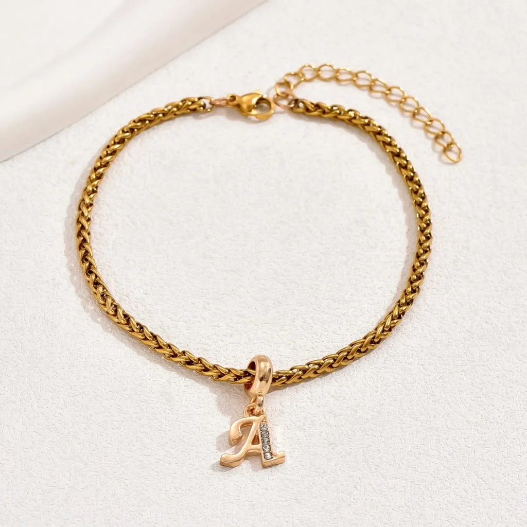 Initial Charm Bracelet – Gold & Silver