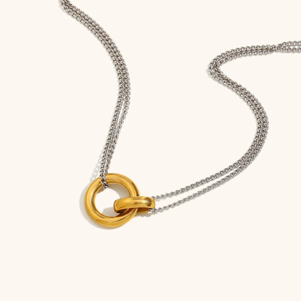 Circle Ring Choker Necklace