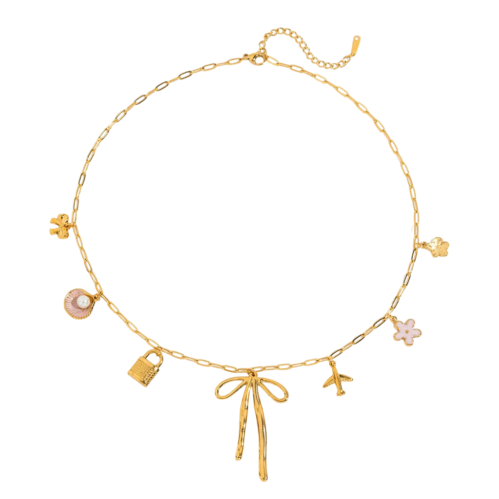 Charm Bow Necklace