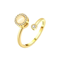 Adjustable Pearl Spinner Ring