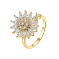 Adjustable Flower Spinner Ring