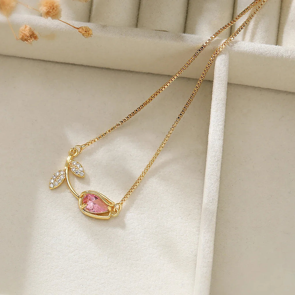 Cute Tulip Bracelet - Pink & White