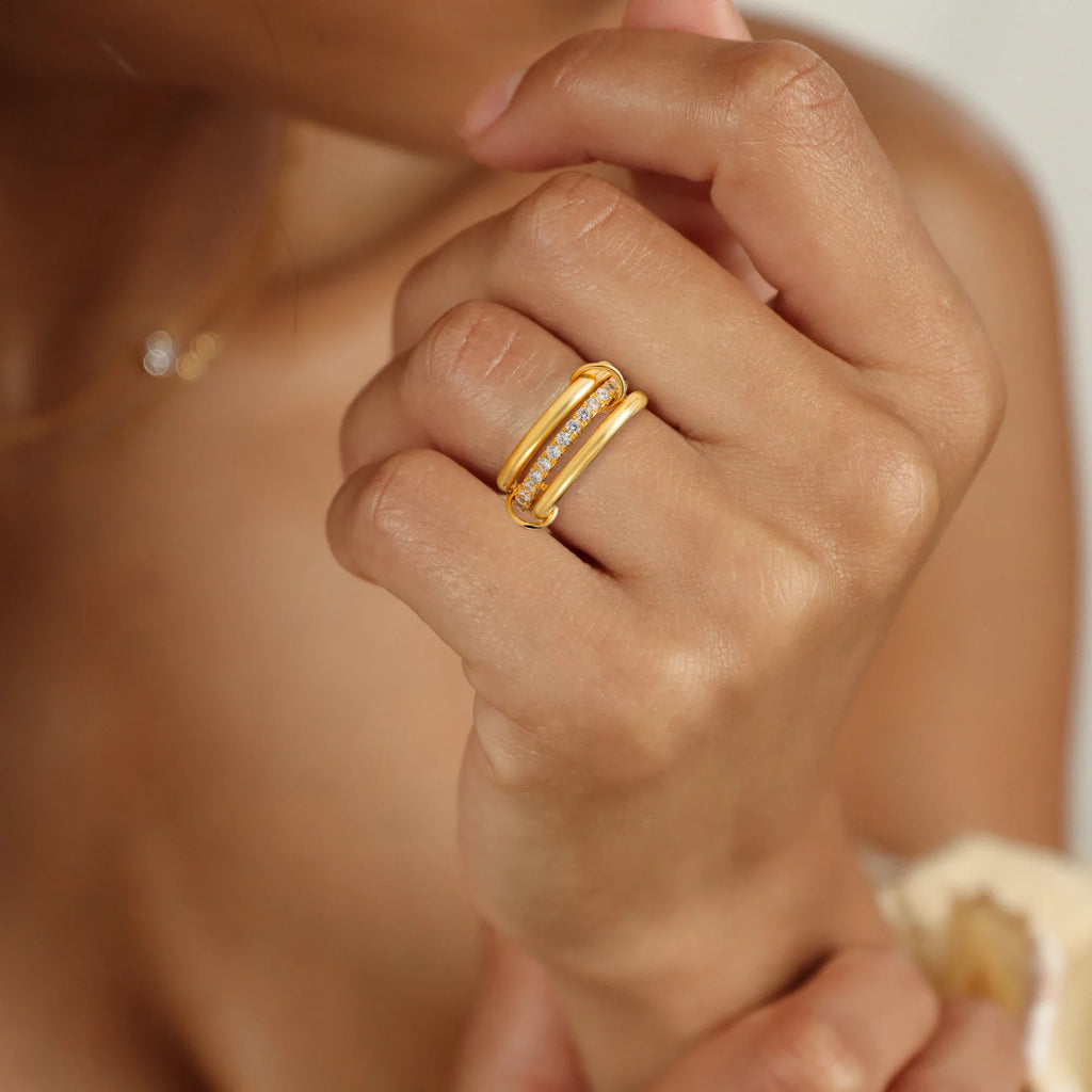 18K Gold Plated Stacking Ring