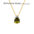 Teardrop Birthstone Necklace