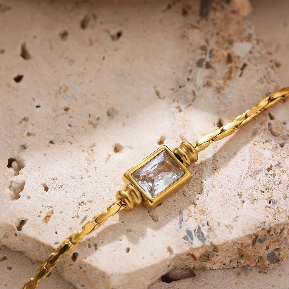 Zircon Square Bracelet