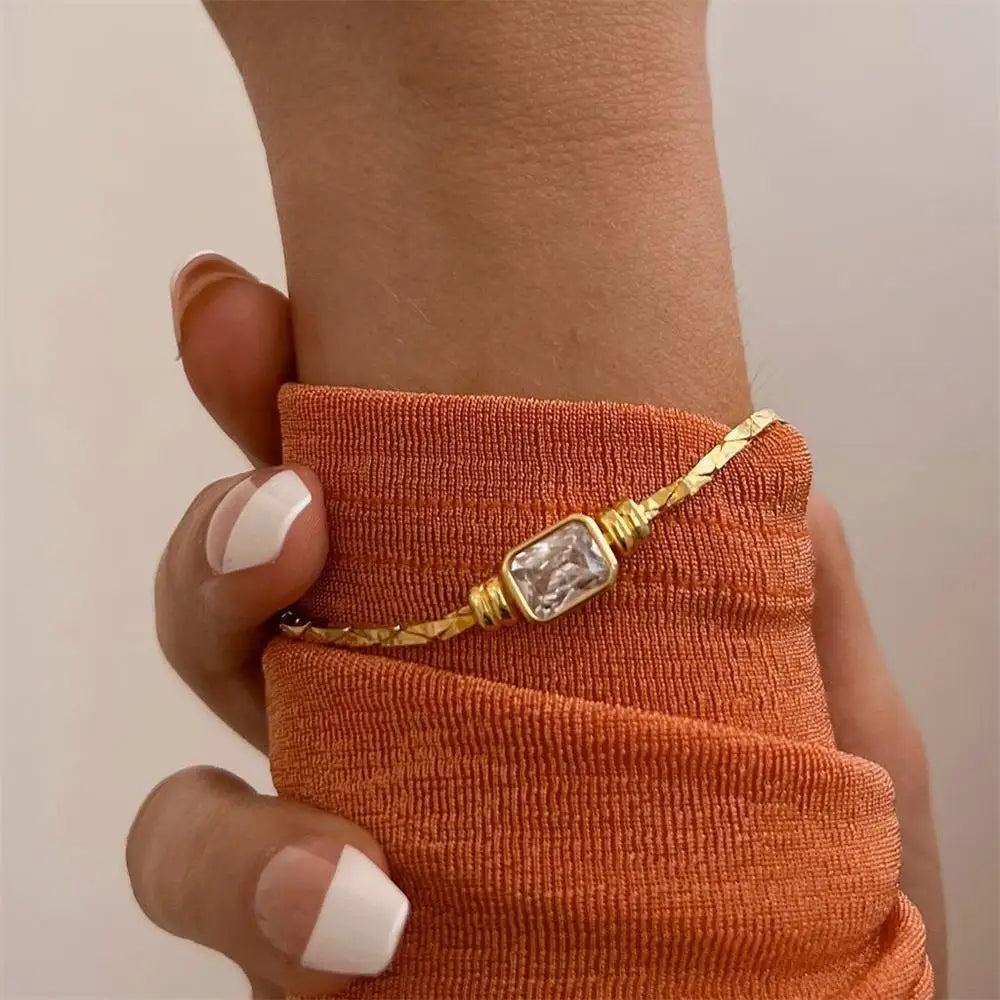 Zircon Square Bracelet