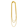 18K Gold Plated Layered Chain Necklace