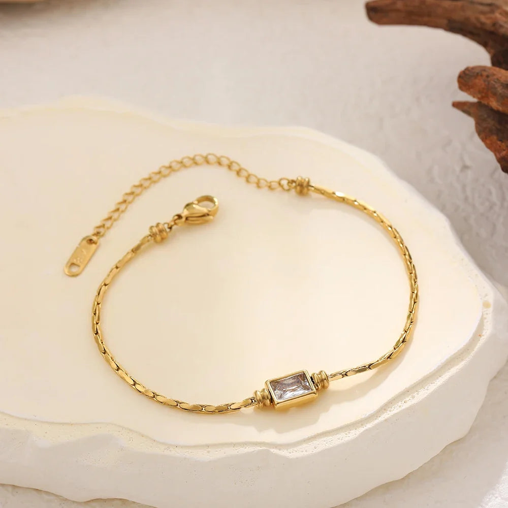 Zircon Square Bracelet