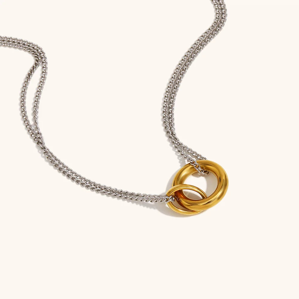 Circle Ring Choker Necklace