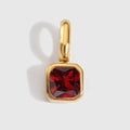 Octagon Birthstone Charms