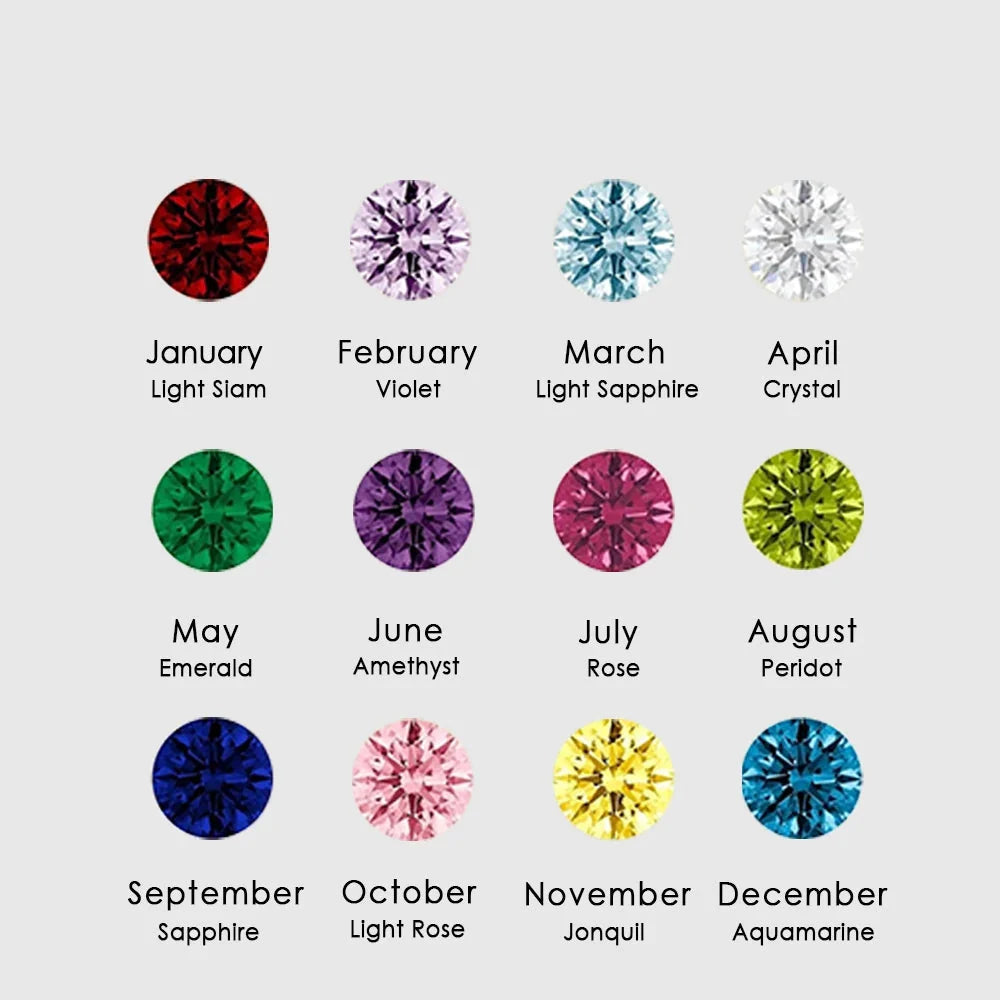 Star Shiny Birthstone Charms