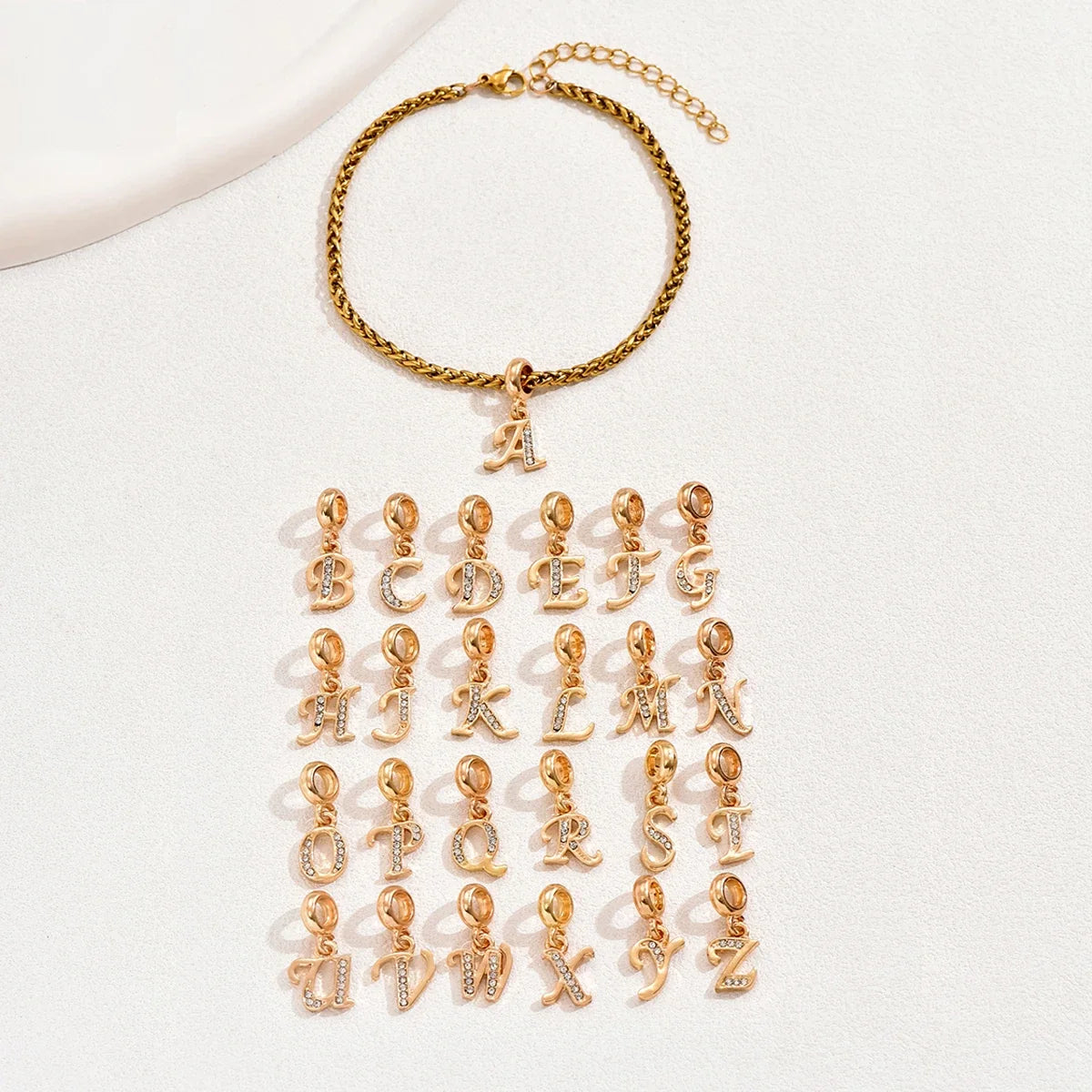 Initial Charm Bracelet – Gold & Silver