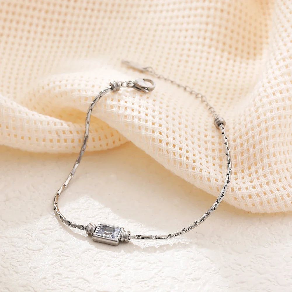 Zircon Square Bracelet
