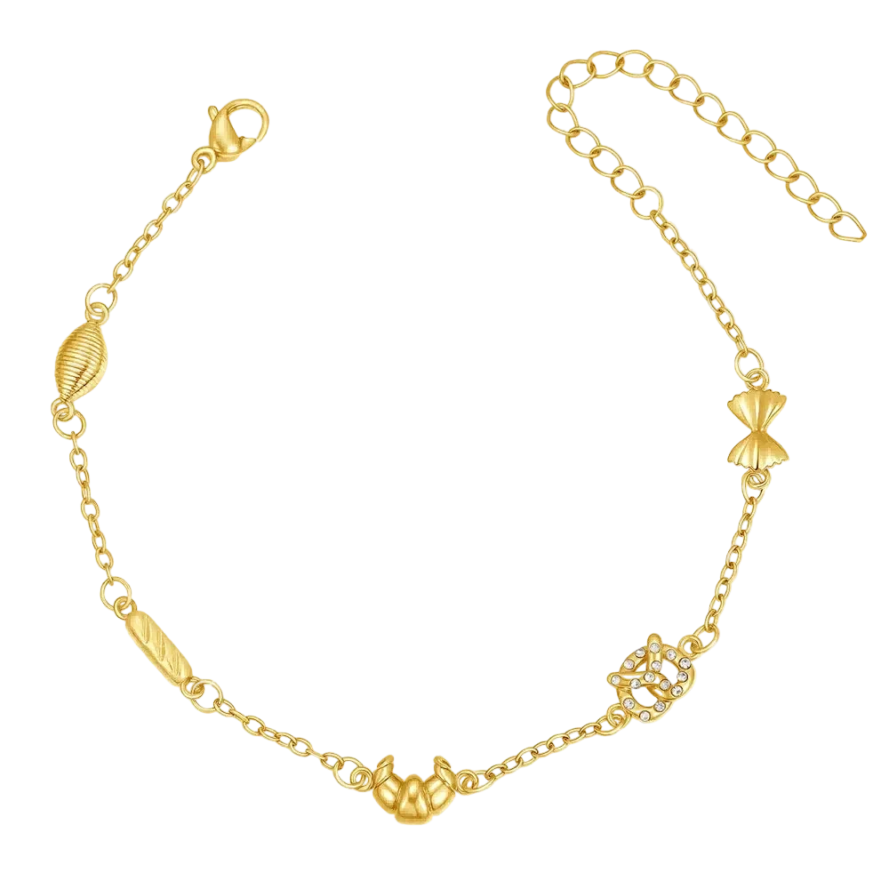 Heart Bow Knot Cuff Bracelet