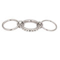 18K Elegant Silver Stacked Rings