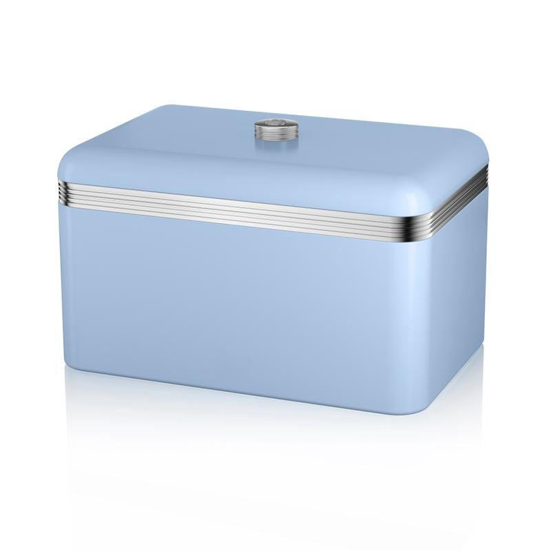 Swan Retro Blue Bread Bin
