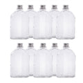 Glass Flask Bottles with Lids 200ml - Set of 10 | Pukkr	
