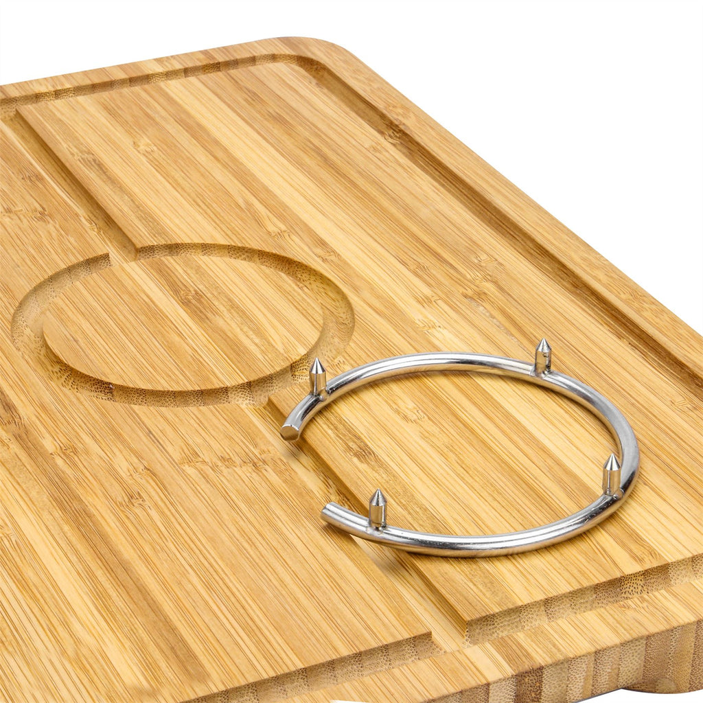 Spiked Bamboo Carving Board | M&W	