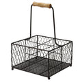 4 Bottle Holder with Wooden Handle | M&W	