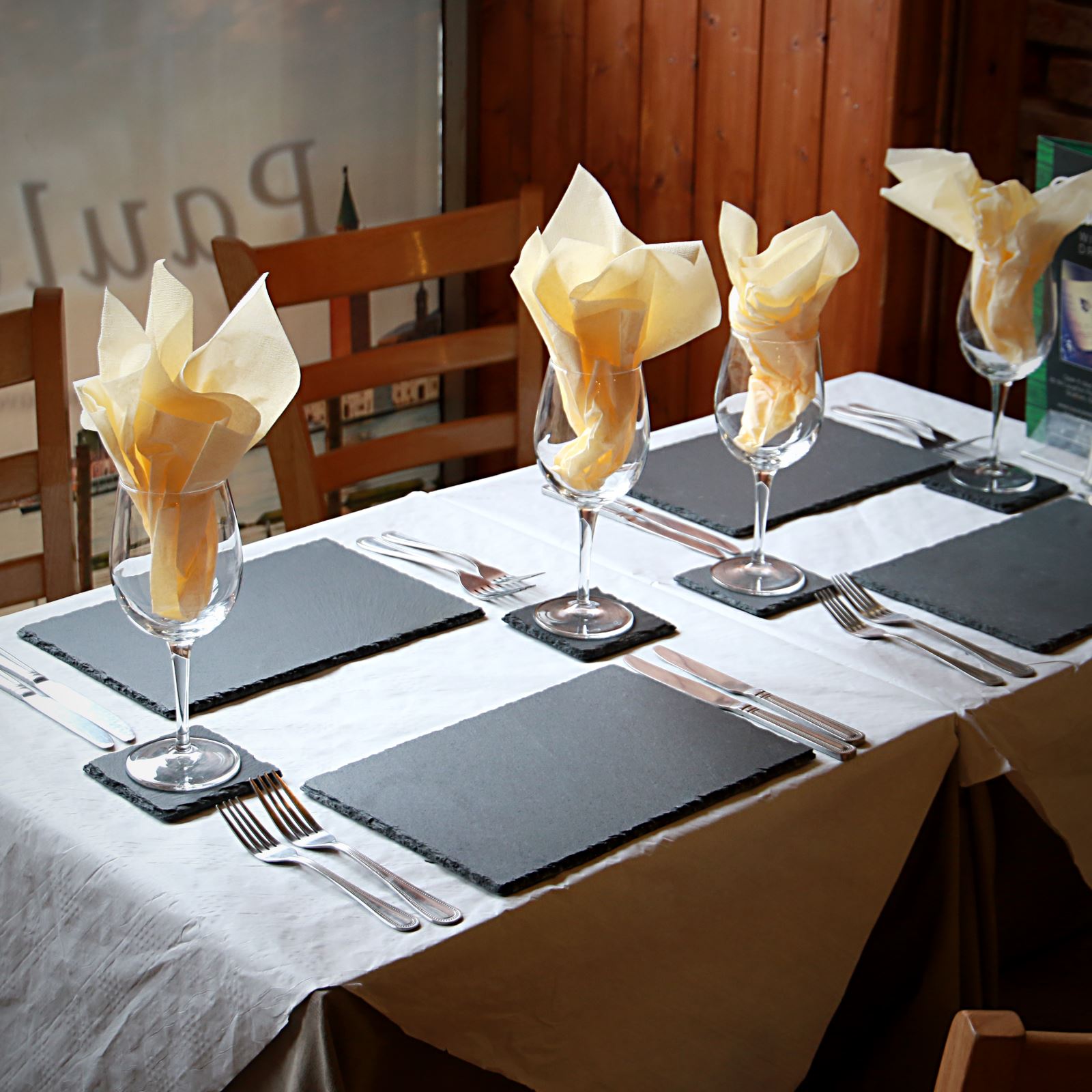 Natural Slate Placemats & Coasters - 12pc | M&W	