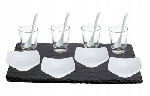 Appetizer Party Starter Set with Slate Serving Board	