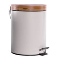 Bathroom Bin with Bamboo Lid 5L | M&W	