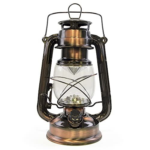 Lloytron 15x LED Storm Lamp Lantern Copper