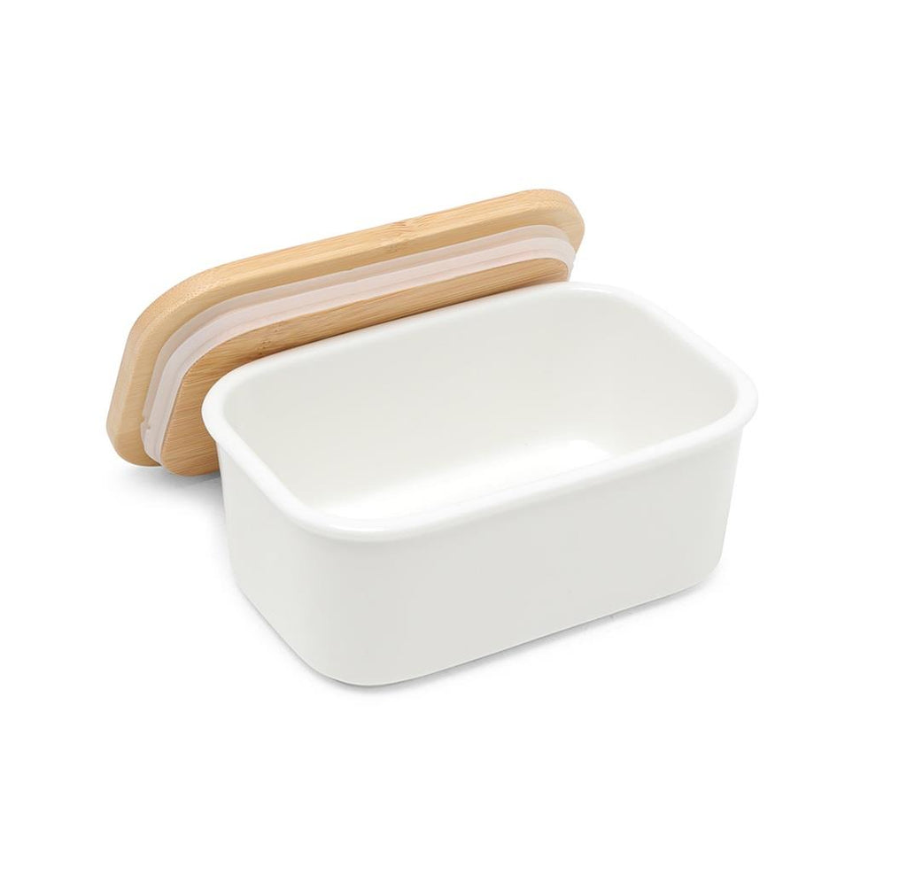 White Porcelain Butter Dish | M&W	