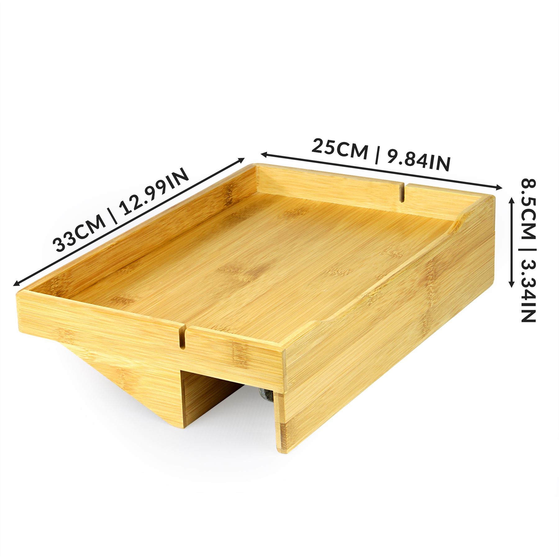 Bamboo Clip-On Bedside Shelf | M&W	
