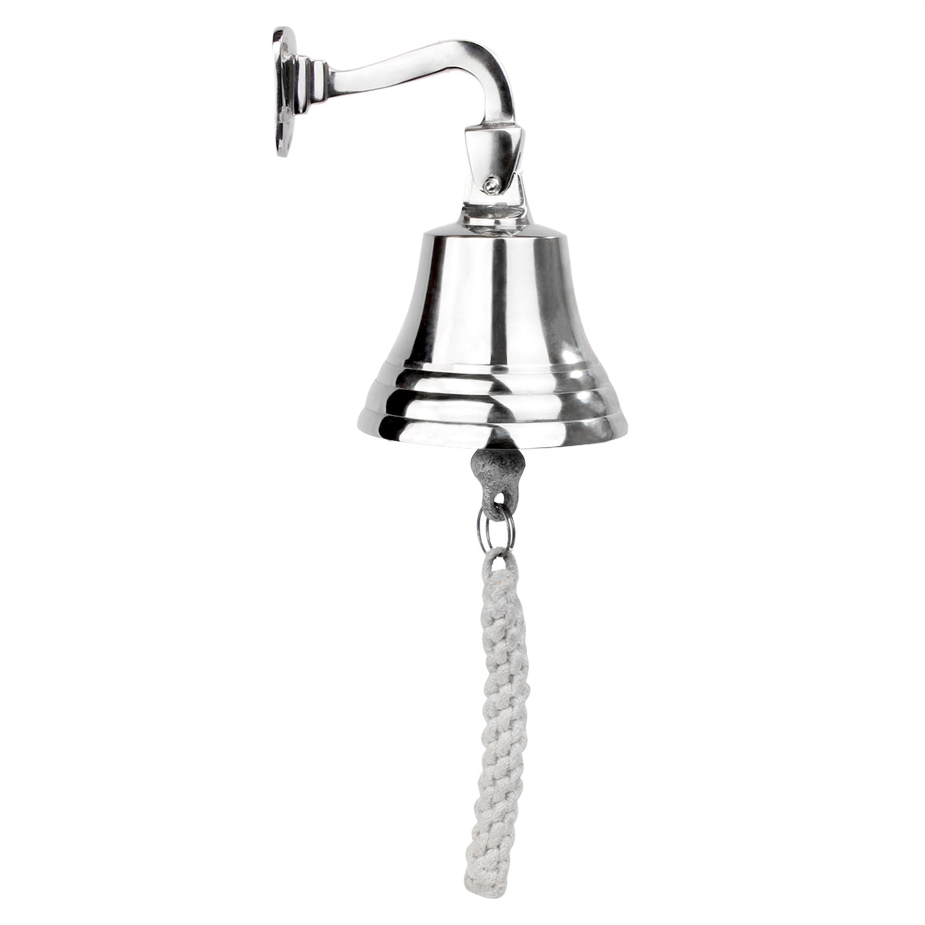 Wall Mounted Traditional Door Ship Bell Silver | M&W	
