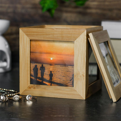 Bamboo Photo Cube | M&W	