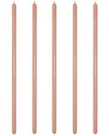 Rose Gold Metallic Modelling Balloons - 260 Latex (100pk)