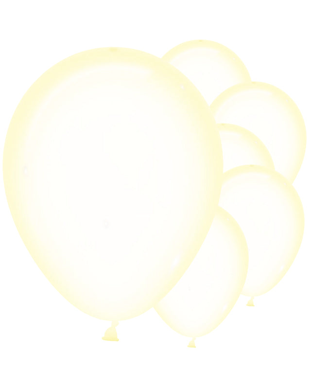 Pastel Yellow Crystal Balloons - 12" Latex (50pk)