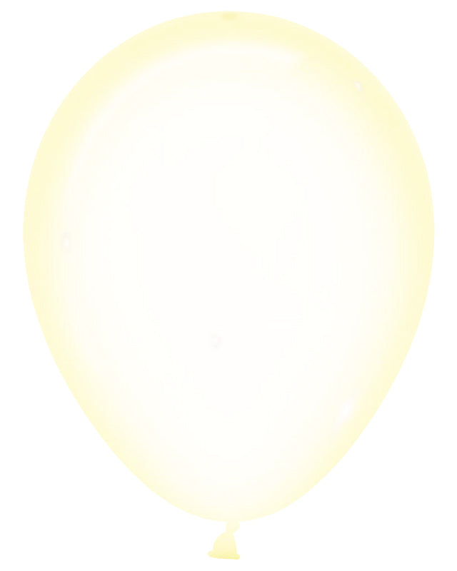 Pastel Yellow Crystal Balloons - 12" Latex (50pk)