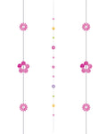 Glitter Flowers Paper Balloon tail - 1.8m