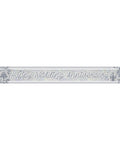 Holographic 'Happy Wedding Anniversary' Foil Banner - 2.7m