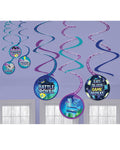 Battle Royal Hanging Swirl Decorations (6pk)
