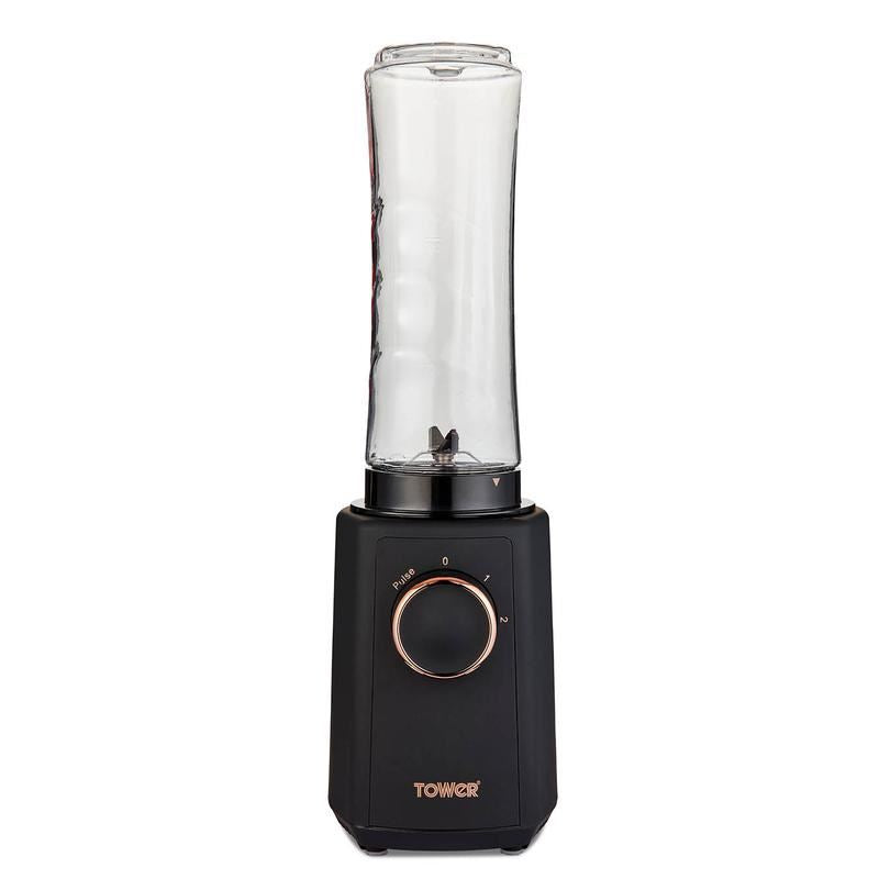 Tower Cavaletto 300W Personal Blender Black & Rose Gold UK Plug	