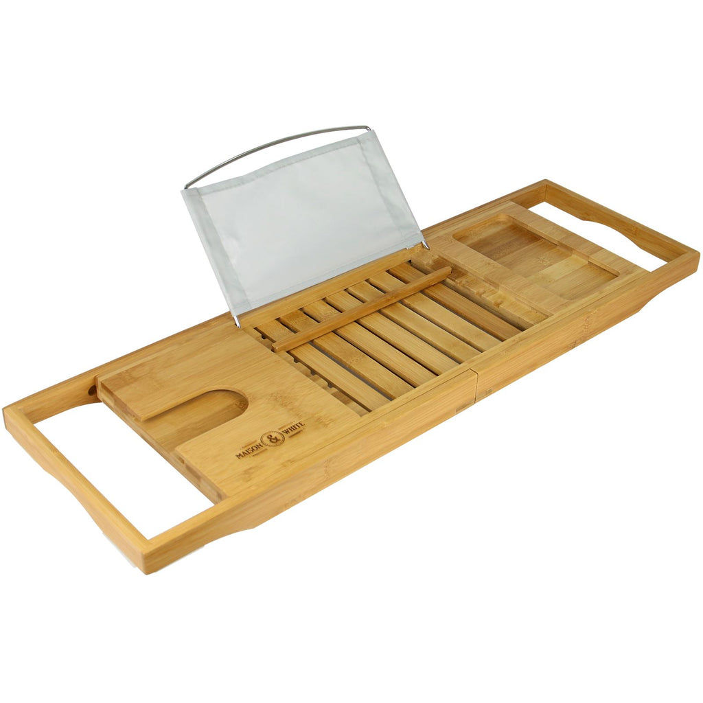 Extendable Bamboo Bath Caddy | M&W	
