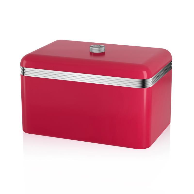 Swan Retro Red Bread Bin