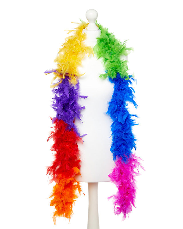 Rainbow Feather Boa -180cm