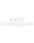 Blue Botanical 'Holy Communion' Paper Banner - 2.5m