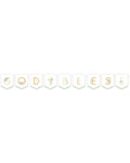 Botanical Celebration 'God Bless' Paper Banner - 1.6m