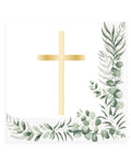 Botanical Celebration Cross Paper Napkins - 33cm (20pk)