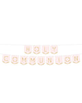 Pink Botanical 'Holy Communion' Paper Banner - 2.5m