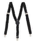Black Sequin Braces