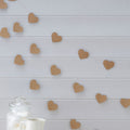 Kraft Paper Heart Garland - 5m