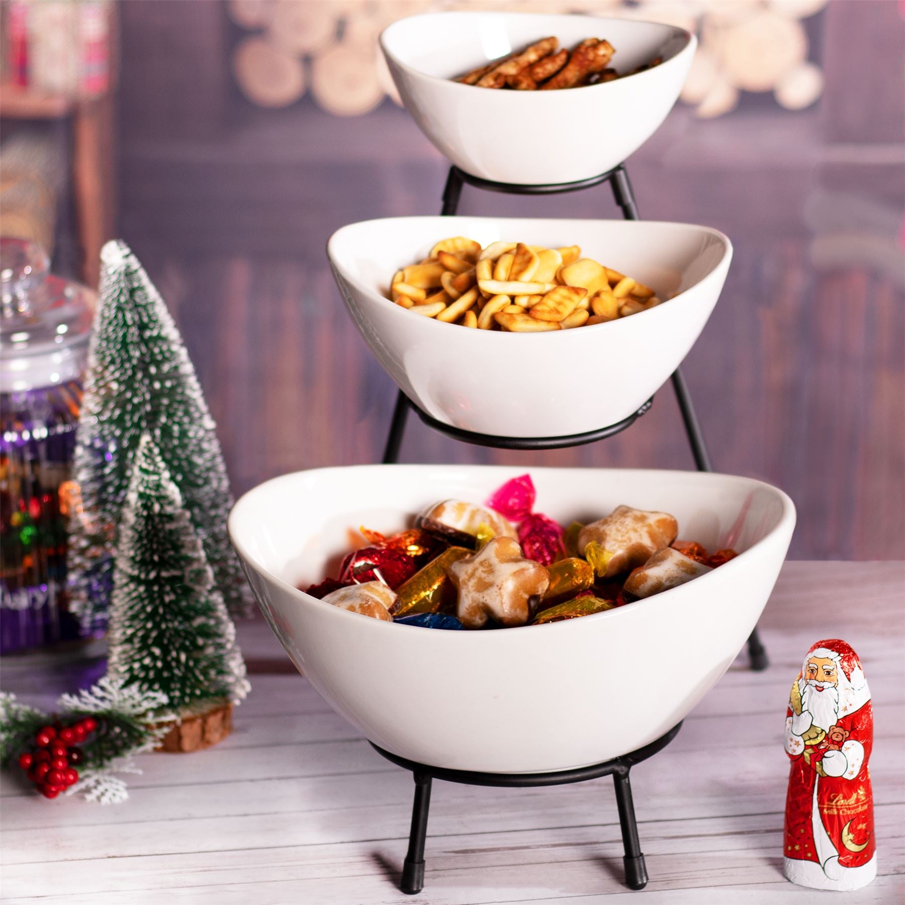 3 Tier Serving Set Bowls | M&W	